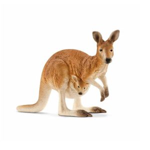Schleich Känguru Mutter mit Jungem