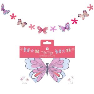 Party-Girlande 3D-Schmetterlinge